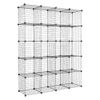 20 Cube Interlocking DIY Bookcase Display Cabinet Organiser Shoe Storage Rack