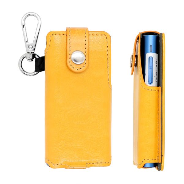 CaseGuider Glow Hyper Air Case, Glo Hyper Air Case, Glow Hyper Air Cover, Glo Hyper Air Cover, Electronic Cigarette Case, Glow Hyper Case, Protective Case, Simple, Carabiner Included, yellow