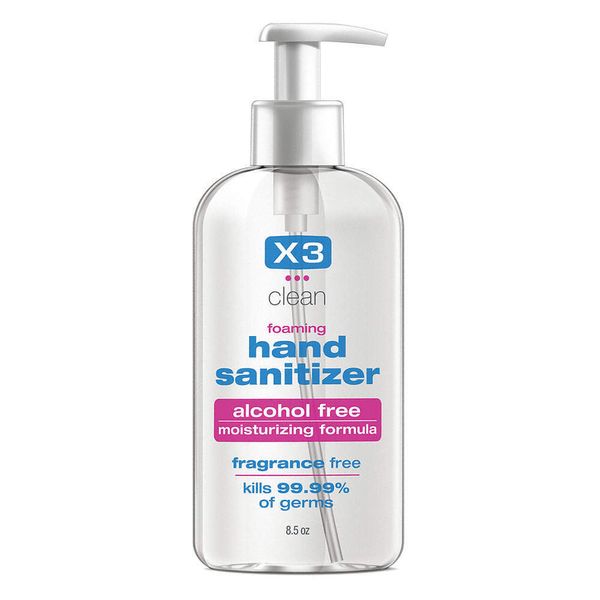 X3 CLEAN 10010 Hand Sanitizer,8.5 oz,Mild 3VDF4