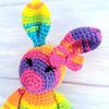 Crochet Kit - Lollipop the Rainbow Bunny Complete Beginner Kit - Learn to Crochet