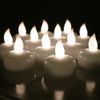 IMAGE Floating Candles, Flameless Floating LED Tea Lights 12 Pack Waterproof Tealight Candles for Wedding Party Spa Home Indoor Outdoor Decor-Warm White