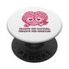 heart held by brain working together hand in hand PopSockets Swappable PopGrip