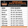 Ergodyne ProFlex 2000SF Back Support Brace, 8.5" Spandex, V-Shape Design and Patented Stays for Added Support, Large,Black