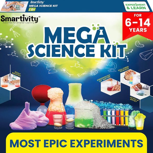 Smartivity Mega Science Kit for Kids Ages 6-14 Years I 150+ Science Experiments Kit | Birthday Gifts for Boys & Girls | STEM Educational Toy for Kids 6,7,8,9,10,11,12,13,14 Years Old