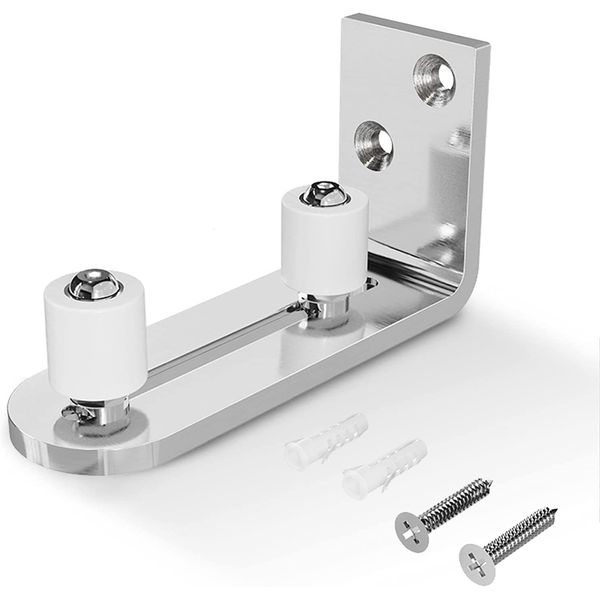 QINAIXQM Adjustable Floor Guide Sliding Barn Door Floor Guide Wall/Door Bottom Guide Stainless Steel