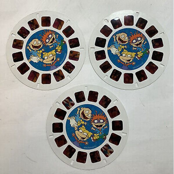 View-Master Wheels Nickelodeon Rugrats Set of 3 A B C The Slide Stadium Seats