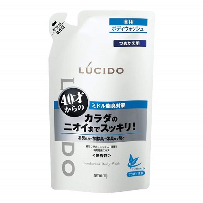 Lucid Medicated Deodorant Body Wash Refill [Quasi-drug] [380ml] (Mandom) [MEN&#39;S]