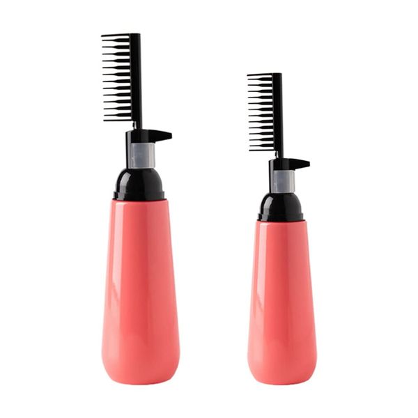 Beaupretty 2pcs Hair Color Bottle Root Comb Squeeze Applicator Bottles Hair Oiling Bottle Hair Dye Bottle Hair Bottle Applicator Hair Dye Dispenser Scalp Bottle Brush Pack Jojoba Oil Plastic