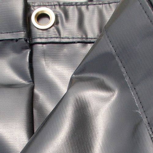 XTARPS - 8 x 14 - Waterproof, Heavy Duty Vinyl Tarp, 16 Mil Gauge, Great for Truck and Equipment Covers, Roof, Construction, Kennel, Hay and Camping Use