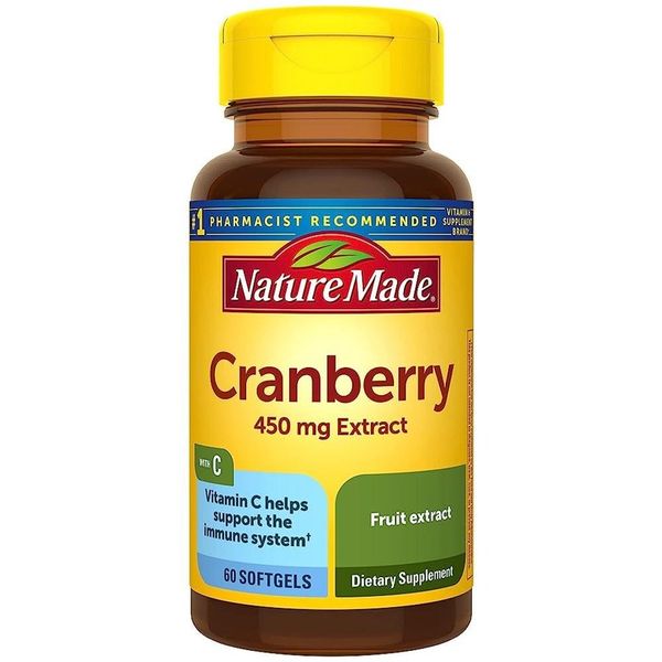 Nature Made Cranberry + Vitamin C Softgels, 60