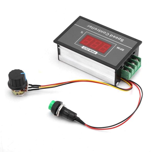 DC Motor Controller, Adjustable DC Motor Speed Controller for Convenient and Quick Wiring Brush Motor