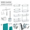 WENKO 20642100 Wall hook Classic - set of 2, Steel, 2 x 9 x 5.5 cm, Chrome