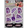 James Madison JMU Temporary Tattoo and Fan Tailgate Bundle