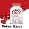 Gluco Renu Capsules, Max Strength Formula, GlucoRenu Blood Supplement (3 Pack)