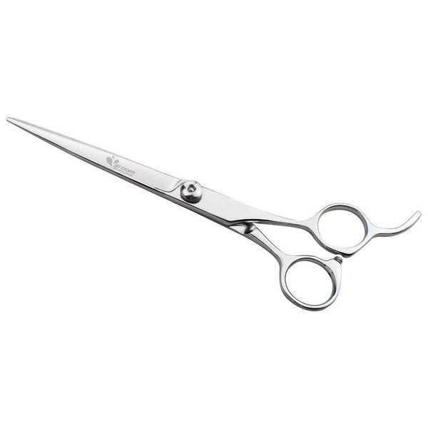 GROOM PROFESSIONAL Allievo Straight Dog Grooming Scissors - Professional Hair Scissors for Dog Grooming - Ideal for Students or Start-Up Groomers - Adjustable Tension Screw, 7 Inch