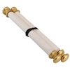 English Knob Scroll 9x72" with wooden knobs - historic writing and drawing