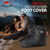 Naturehike Shoes Cover, Down, Cold Protection, Warm, Outdoor Use, Tent Cover, Mud Repellent, Indoor Shoes, Room Shoes, Autumn and Winter, Windproof, Ultra Lightweight, Easy to Wear, Unisex, Storage Bag Included, Black