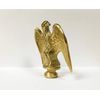 Lamp Finial-Solid Cast Brass Eagle Highly Detailed W/Dual Threads, WB Finish