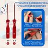 Replacement & Repair Tool Kit for Nintendo Switch,/Switch OLED/Joy-Con/Switch Lite Controller, Include 2PCS Joysticks and Tri-Wing & Cross Screwdriver Repair Tools