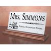 Teacher Desk Nameplate – Personalized Marble Name Plate Gift for Elementary Educ