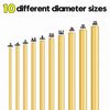 Uxney Brass Rods，1"Dia 8" Length Brass Solid Round Rod for DIY、Craft、Hardware（1 pcs）