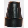 25mm Walking Stick Ferrules (Black) - quantity of 10