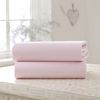 Clair de Lune 2 Pack Fitted Jersey Cotton Cot Sheets 60 x 120 cm (Pink)