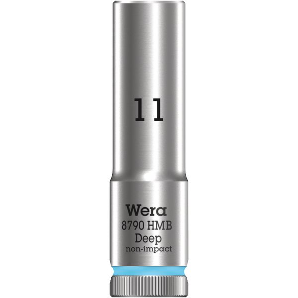 Wera 8790 HMB Deep 11.0, Cyan, 11.0 mm