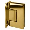 CRL GEN337BR Brass Geneva 337 Adjustable Wall Mount Full Back Plate Hinge