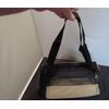 Mini Cooler Golf Bag Style Tan & Black 13" Tall 7" Diameter 2 Outer Pockets