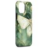 iPhone 13 Pro Max Moth Lover Sage Green Pattern Cute Luna Moth Smartphone Case