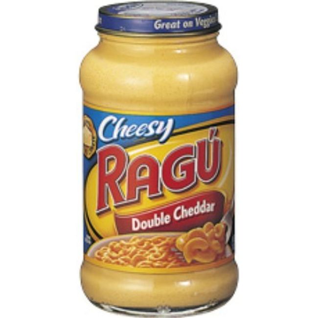 Ragu Cheesy Sauce 16oz Jar (Pack of 4) (Choose Flavor Below) (Double Cheddar)