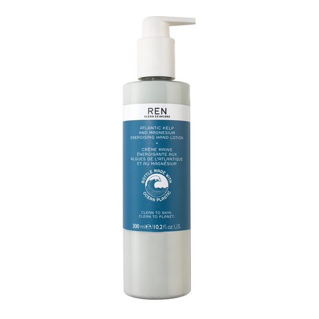 REN Clean Skincare Atlantic Kelp and Magnesium Energising Hand Lotion 300ml (Packaging may vary)