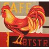 PRINTED KITCHEN RUG (nonskid back) (18" x 30"), ROOSTER, CAFE BISTRO #2, rec, RT