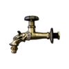 Wasserhahn in "Goldoptik" mit Drehgriff rund