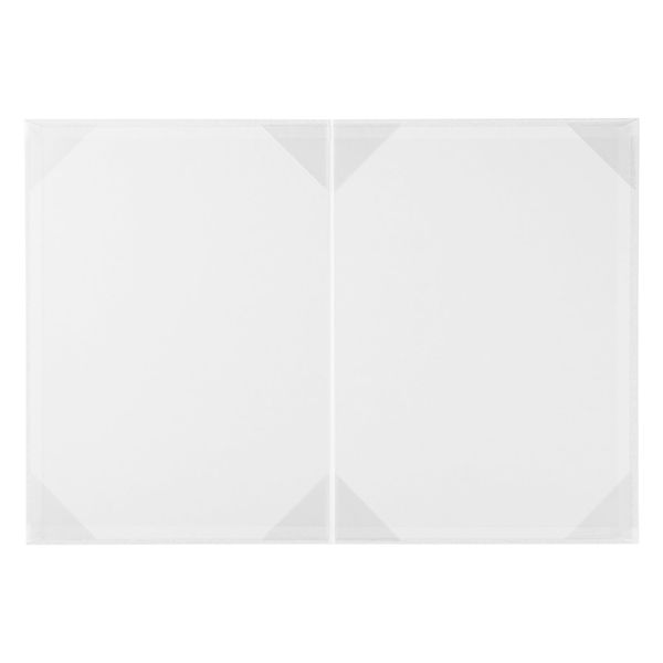 Mino Shokai 9540-08 Award Certificates File White (Frill) A4 for Two Sheets