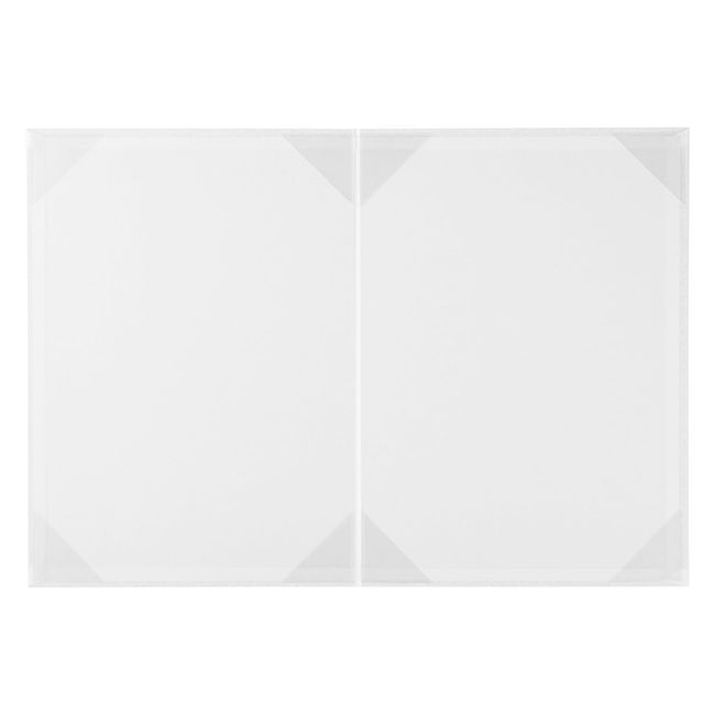 Mino Shokai 9540-08 Award Certificates File White (Frill) A4 for Two Sheets