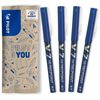 Pilot V7 Liquid Ink Rollerball 0.7mm Tip - Blue, Pack of 4