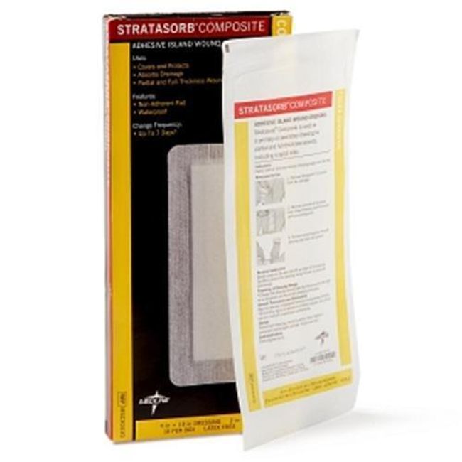 Stratasorb Waterproof Adhesive Island Wound Dressings #MSC30410