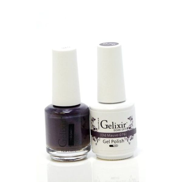 Gelixir matching color gel & nail lacquer Deep Sea -075