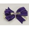 Gold Flowers & Purple Hair Bow