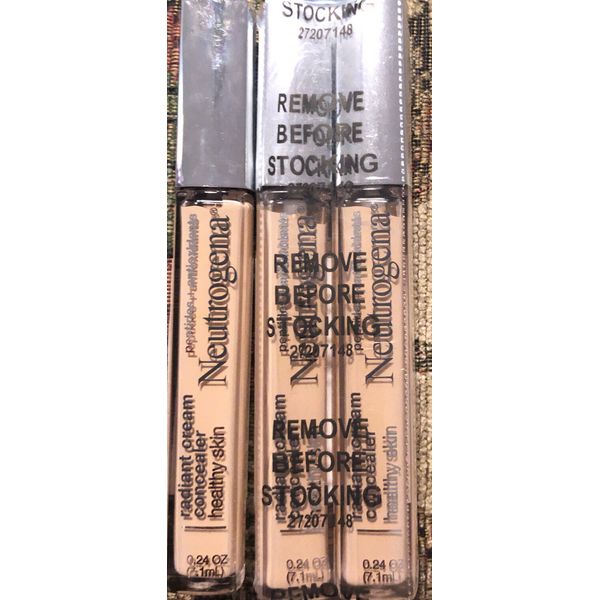 Neutrogena Healthy Skin Radiant Cream Concealer, Bisque, 0.24 oz (3 Pack)