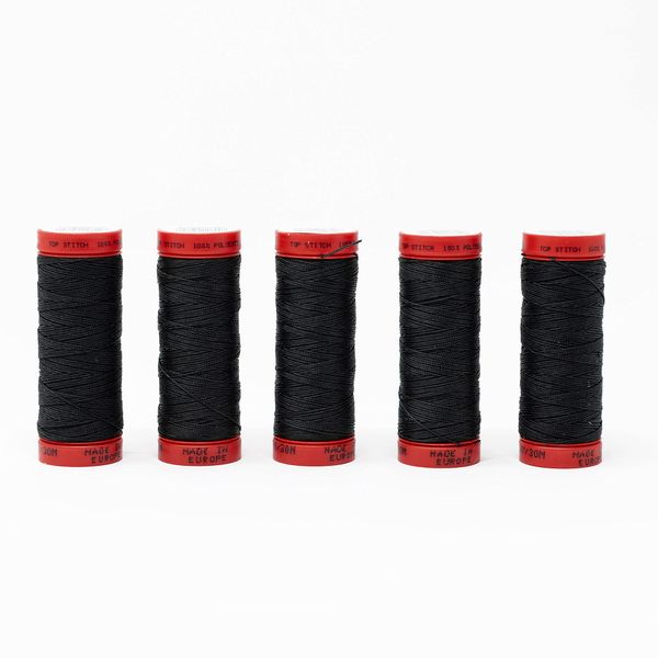 KORBOND Top Stitch, polyester, Nearly Black, 150m