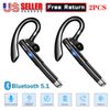 2PCS Trucker Wireless Bluetooth 5.1 Earpiece Headset Mic Earbud Noise Cancelling