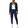 Givova, suit lady, blue/yellow fluo, M