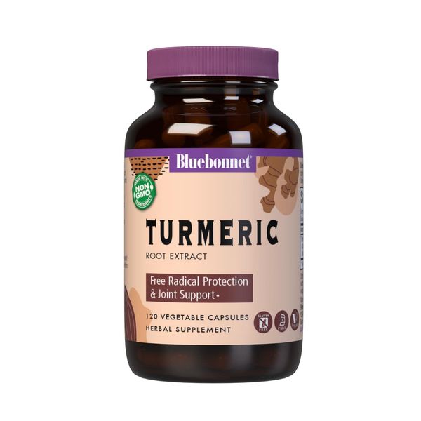 BlueBonnet Turmeric Root Extract Supplement, 120 Count