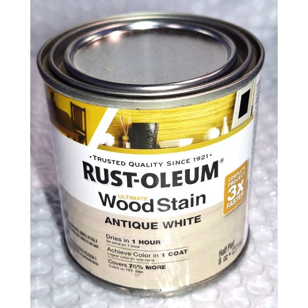 Rust-Oleum Ultimate Wood Stain, Antique White  8 oz.   020066320249