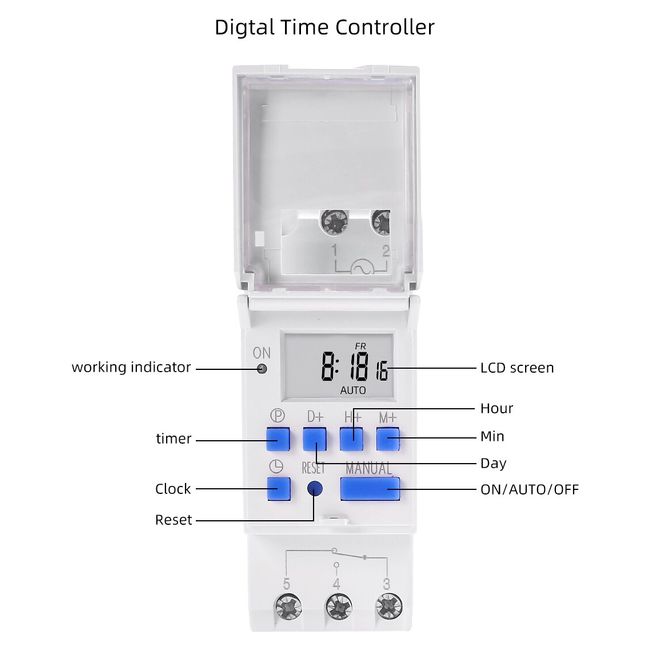 7 Days Programmable Digital Timer Switch Relay - Electronic Weekly