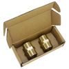 2 PCS 1/2" Male BSP Thread Brass Pipe Connector