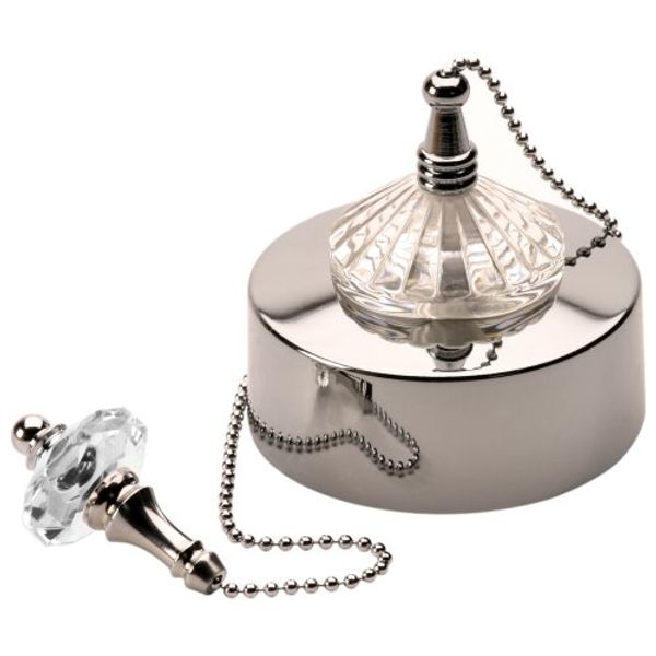 Deluxe 6Amp 2 Way Ceiling Switch Chrome and Crystal Feature FPK4-XT-49
